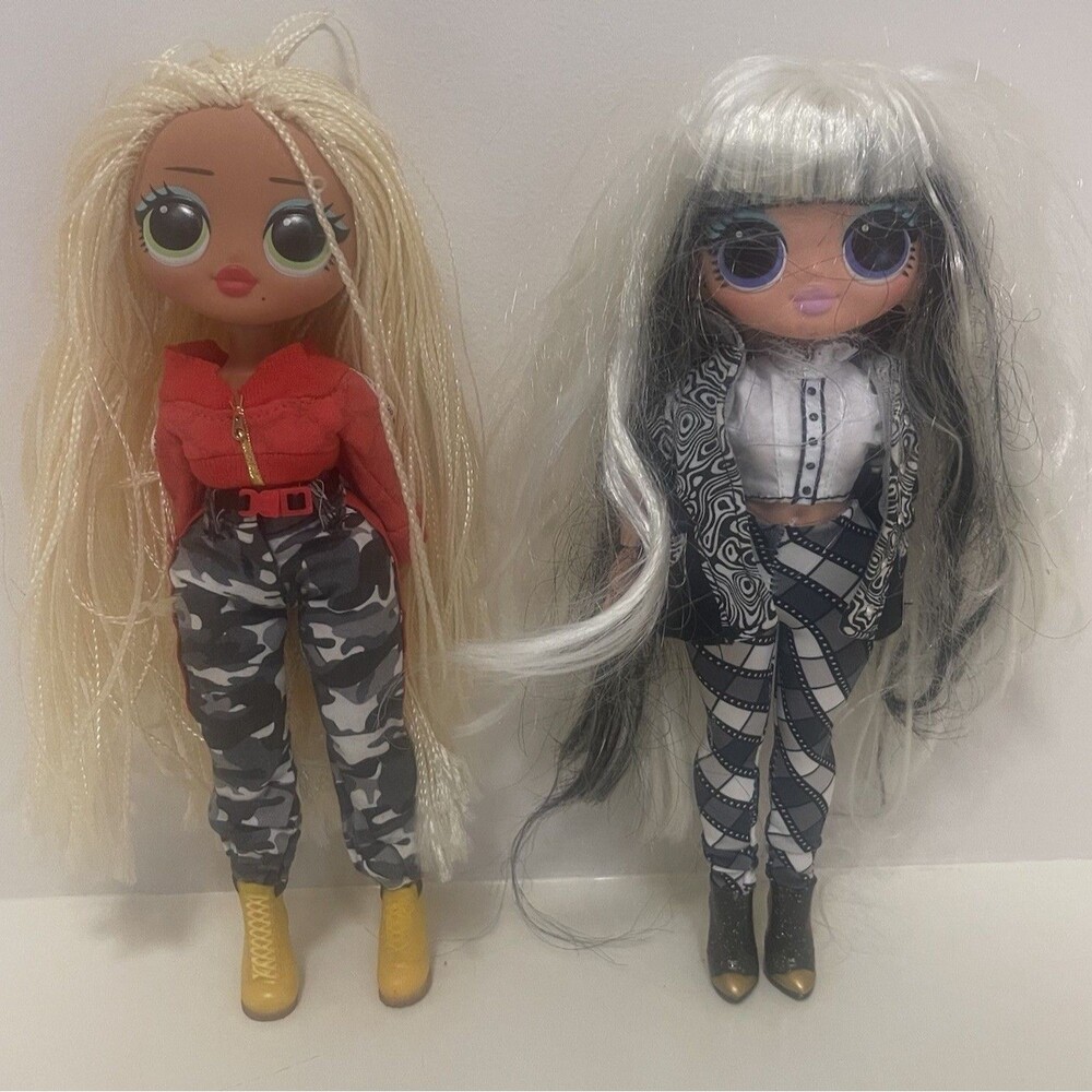 LOL Surprise OMG GROOVY BABE + Big Sister Swag Blonde Braided Hair 9”